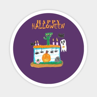 Halloween Drawing Design Magnet